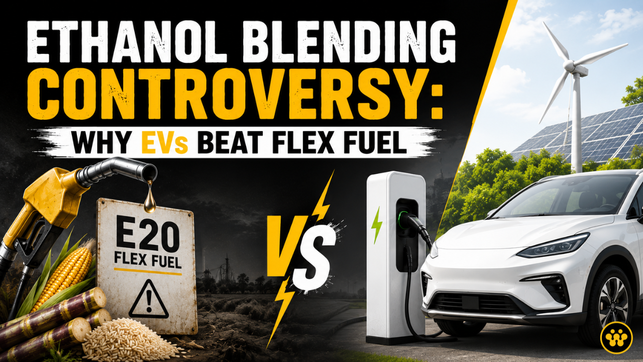 Whole controversy of Ethanol Blending: How EVs are more reliable than flex fuel vehicles