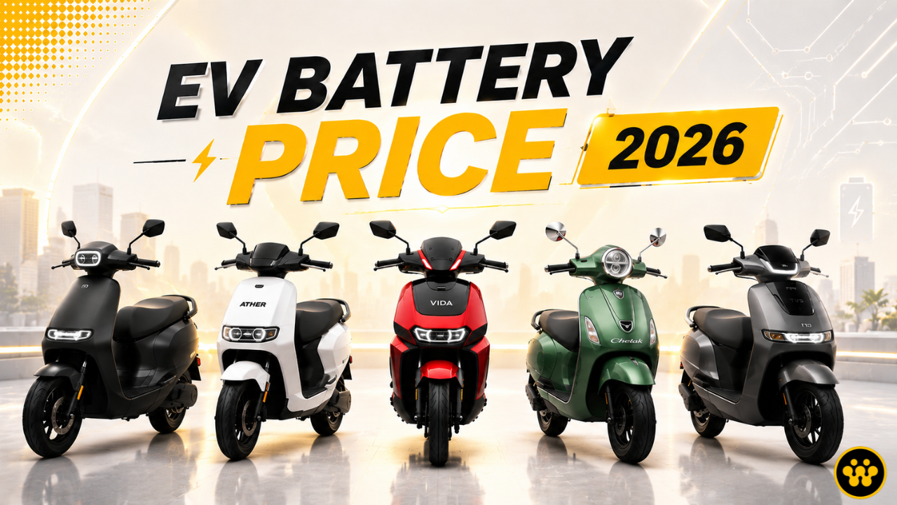 Battery Prices of Top EV Two-Wheelers in India: Ola, Ather, Vida, Chetak & TVS (2026 Update)