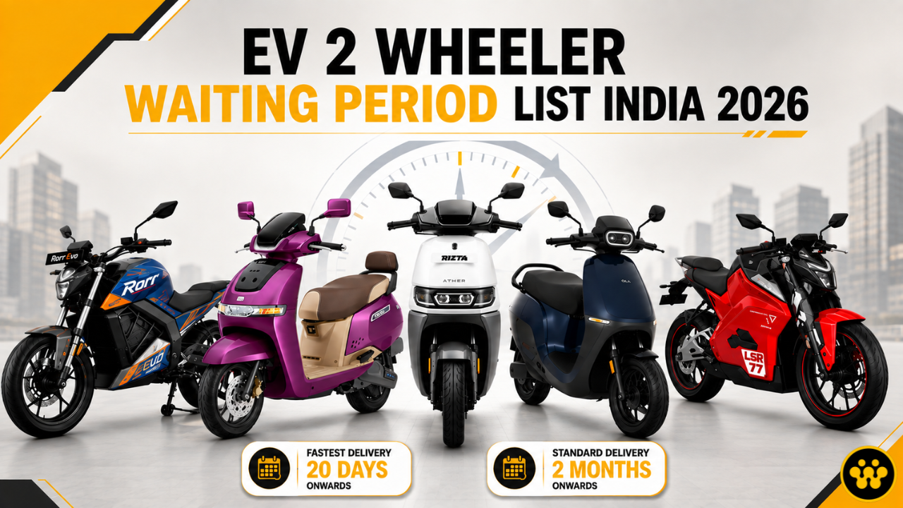 EV 2-Wheeler Waiting Period in India (2026): Waiting Periods for 10 Top Electric Scooters & Bikes