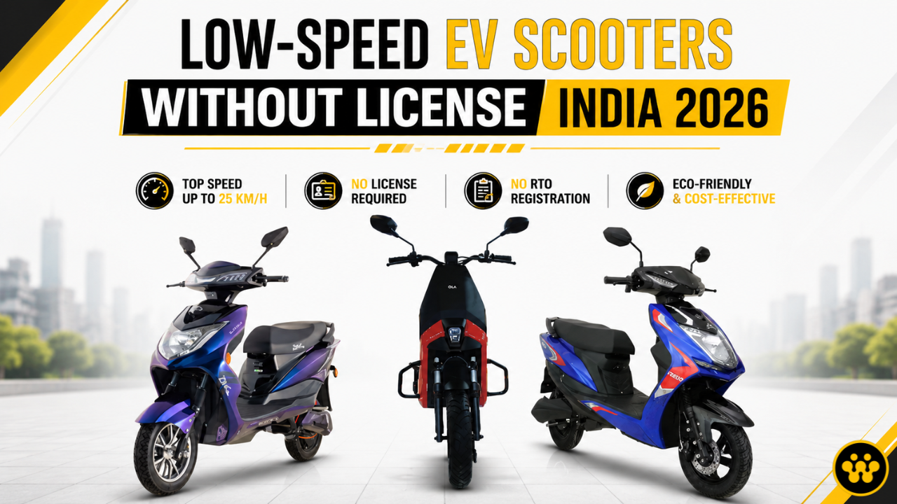 The "No-License" EV Revolution: Best Electric Scooters in India With low speed (2026)