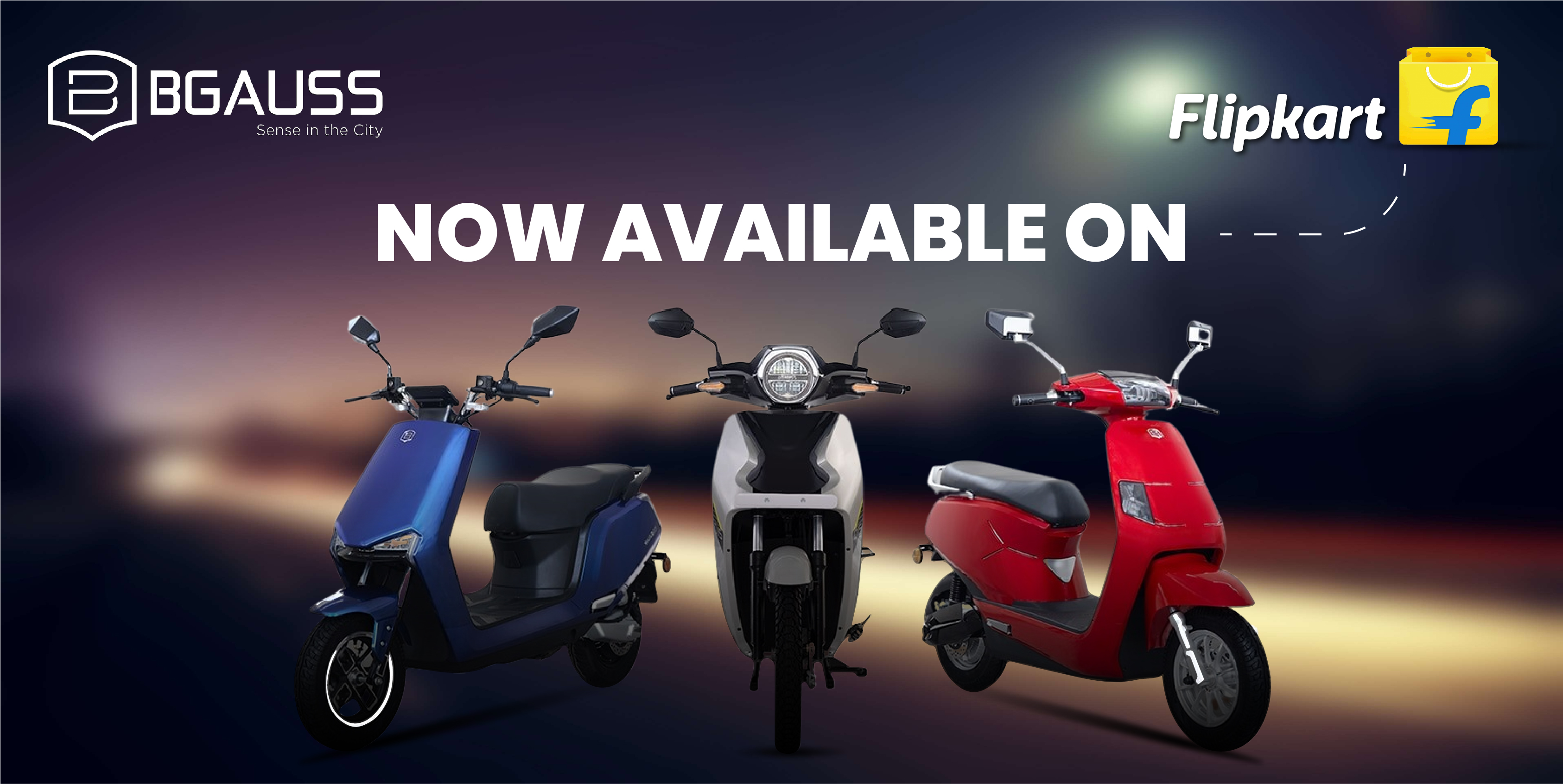 BGauss soft launches its range of electric scooters on Flipkart during its big billion day sales.