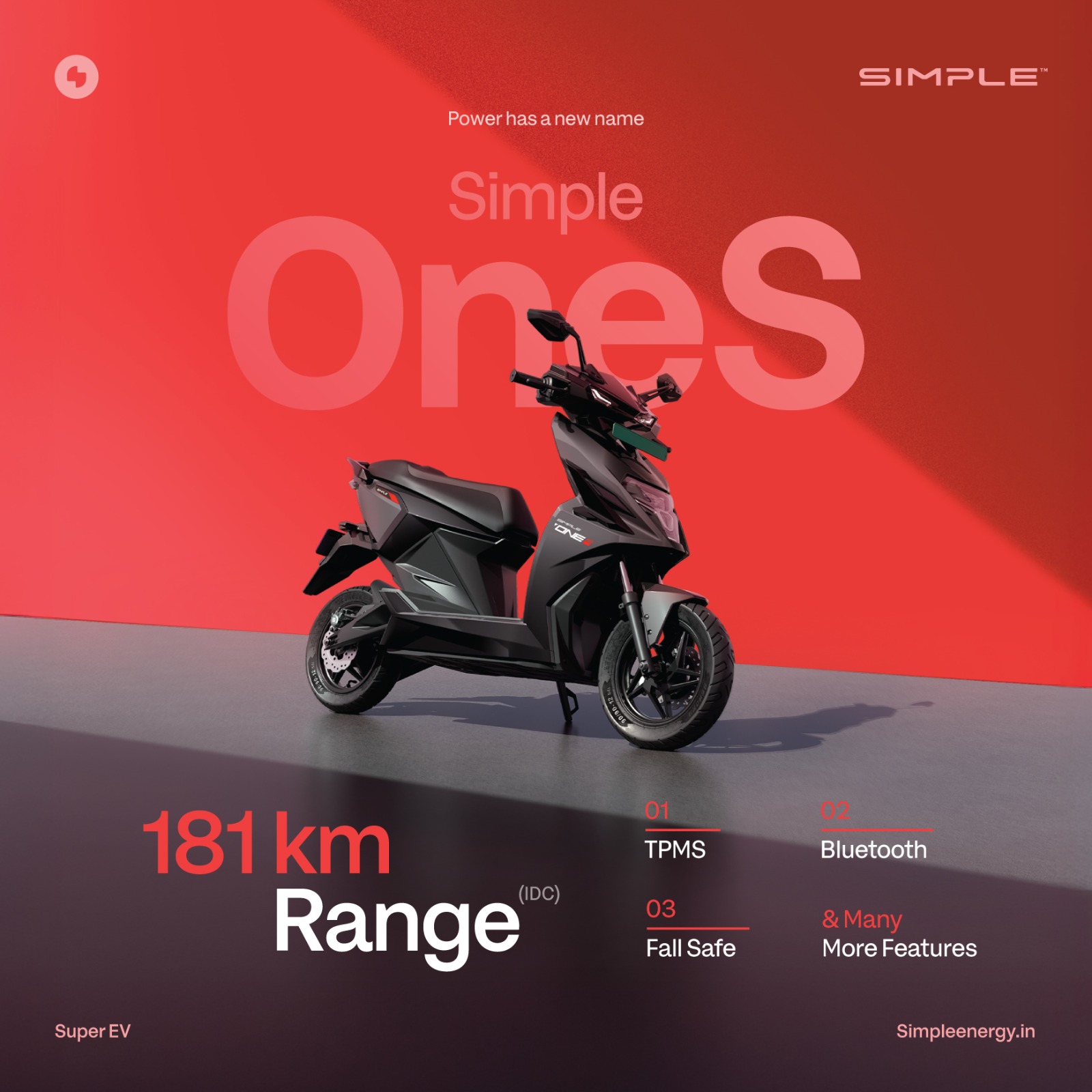Simple OneS Electric Scooter Launched: Affordable EV with 181km Range & Smart Features