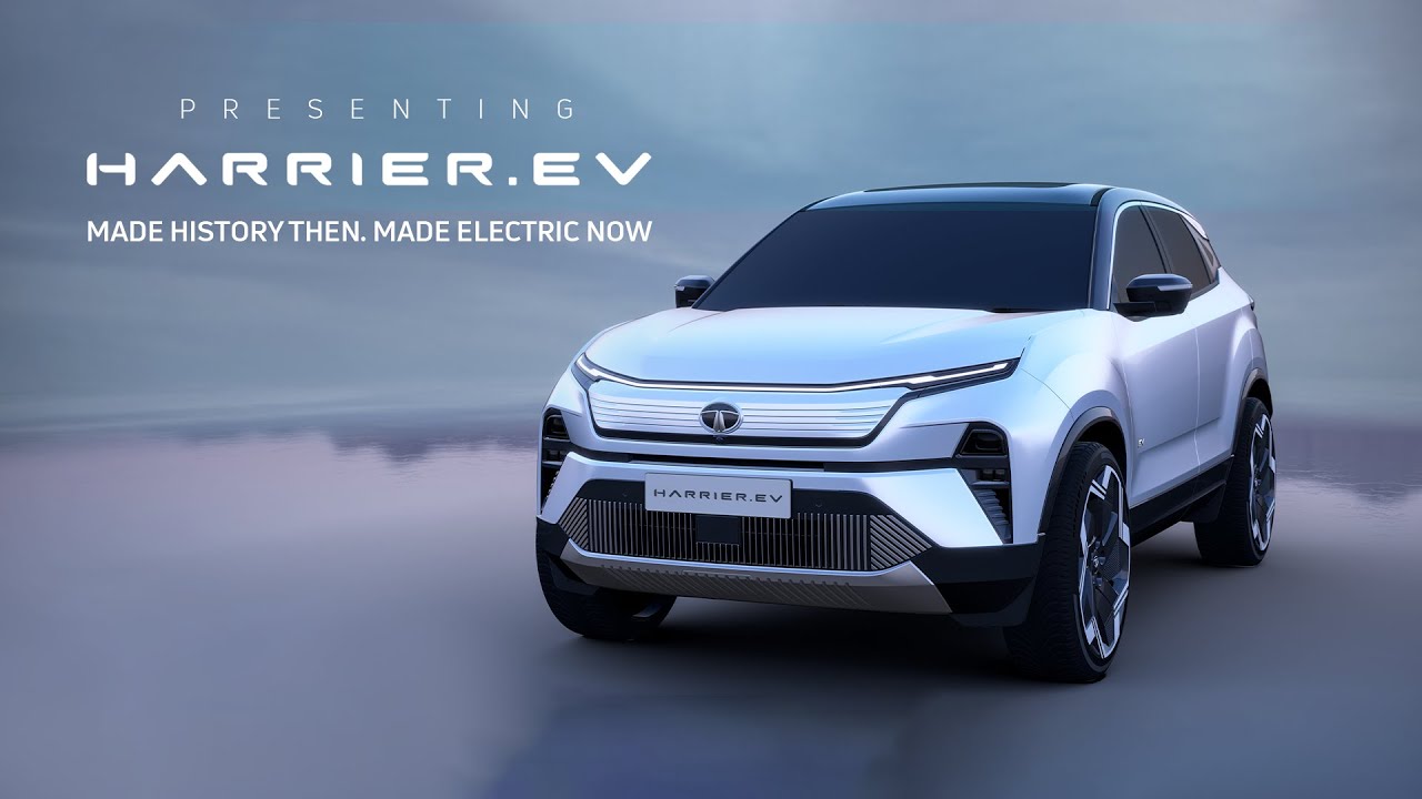 Tata Harrier EV spotted testing, reveals features before official launch