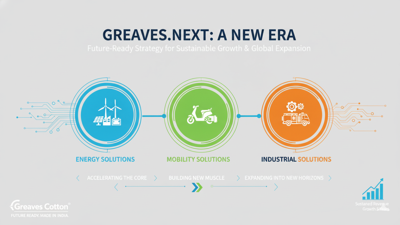 Greaves Cotton Launches 'GREAVES.NEXT' Strategy Targeting Energy, Mobility, and Industrial Growth