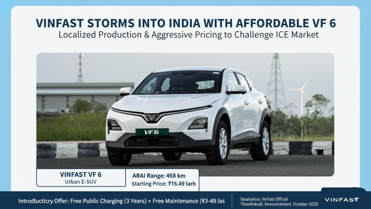 VinFast Targets Mainstream Indian Buyers with Locally Assembled VF 6 and VF 7 EVs