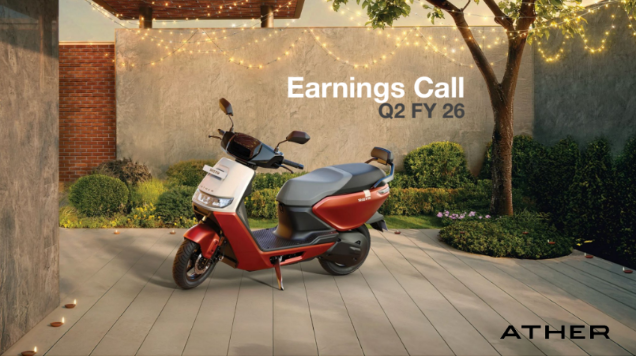 Ather Energy Q2 FY26 Results: Electric Scooter Sales Surge 67%, Market Share Hits 17.4%