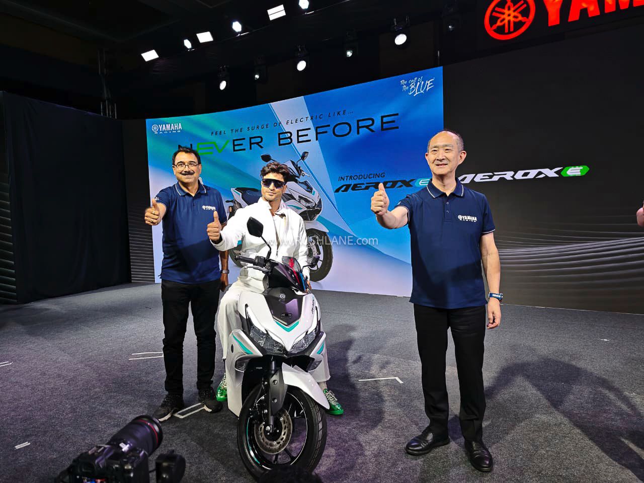 Yamaha Motor steps into EV market, launches AEROX-E and EC-06