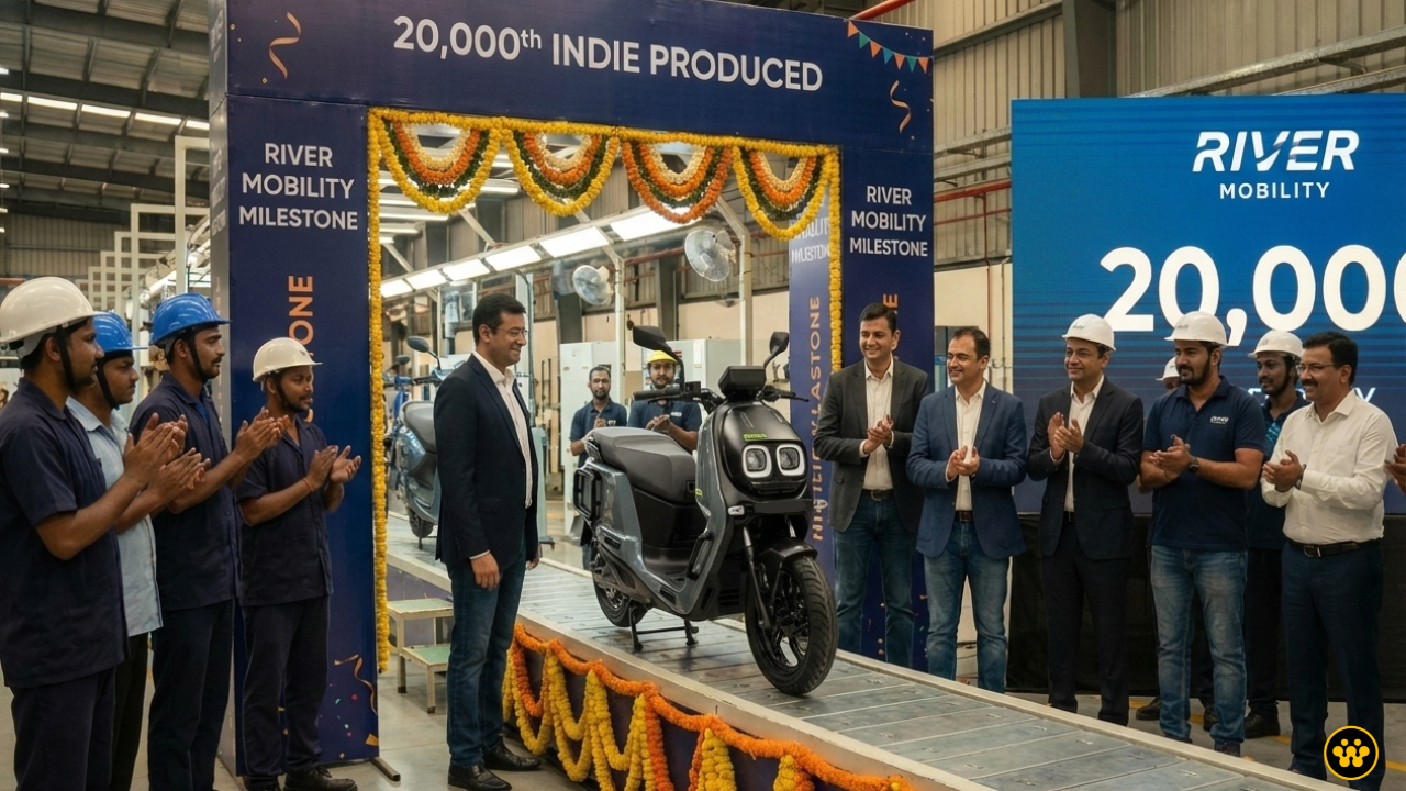 River Mobility Rolls Out 20,000th Indie Electric Scooter; Eyes Expansion in North India