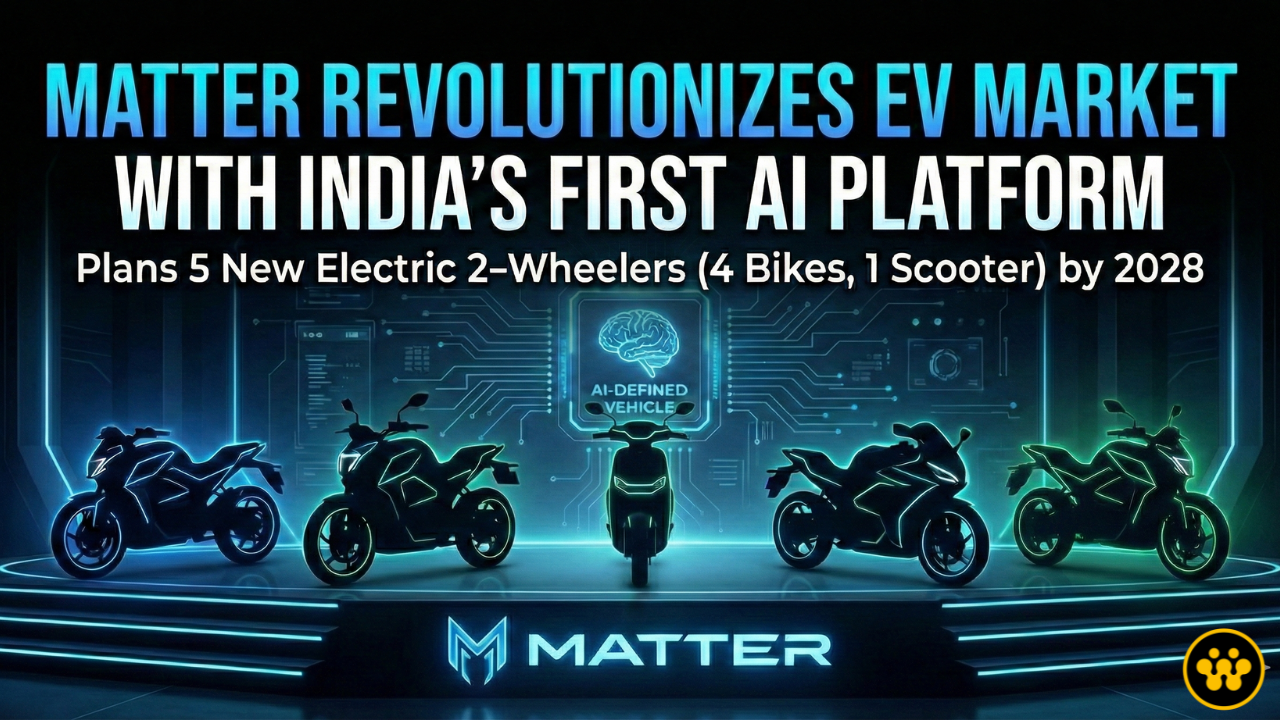 Matter Revolutionizes EV Market with India’s First AI-Defined Vehicle Platform & 5 New Models