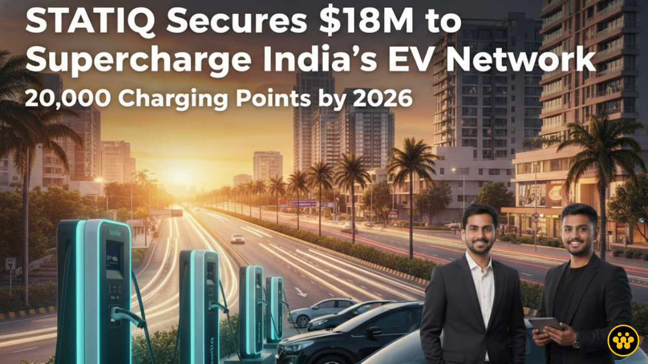 Statiq Secures $18M Funding to Expand India's EV Network | EVINDIA