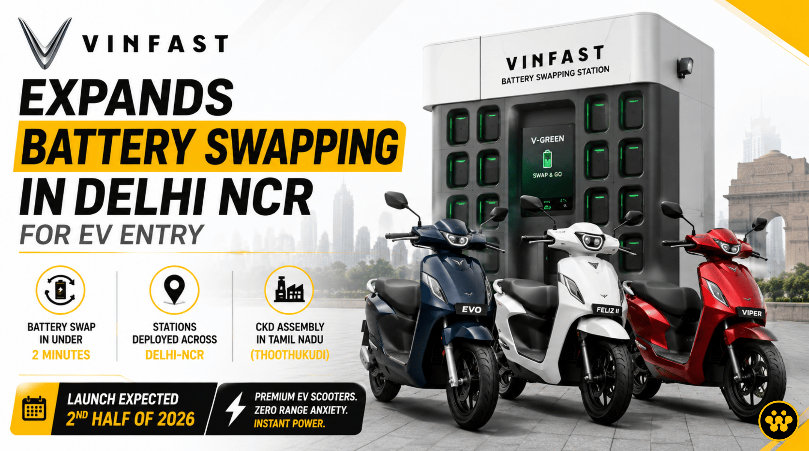VinFast Preps Indian EV Launch with Aggressive Battery Swapping Rollout in Delhi-NCR