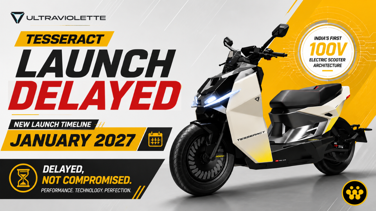 Ultraviolette Tesseract to Launch in January 2027 with India’s First 100V Electric Scooter Architecture