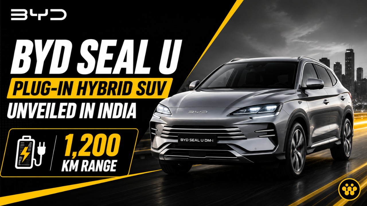 BYD Seal U Plug-In Hybrid SUV Unveiled in India With 1,200 KM Range: Details Here