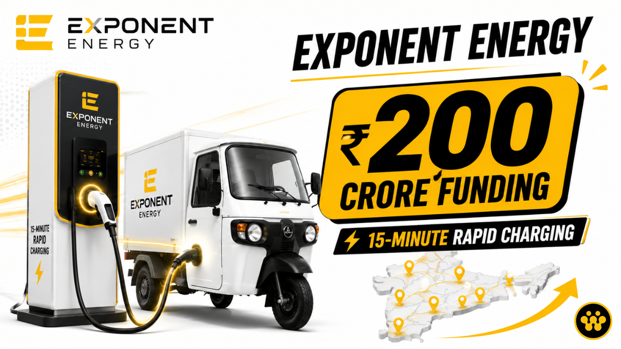 Exponent Energy Secures ₹200 Crore to Scale 15-Minute Rapid EV Charging Network