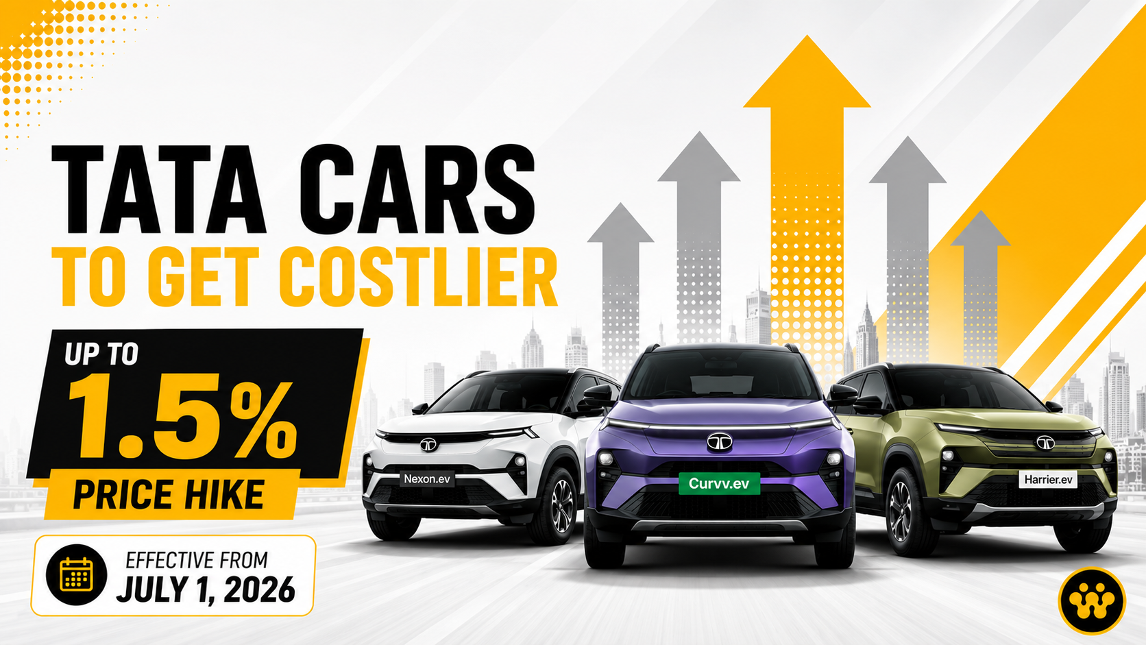 Tata Motors to Increase Prices Across Passenger Vehicle Portfolio Effective July 1, 2026