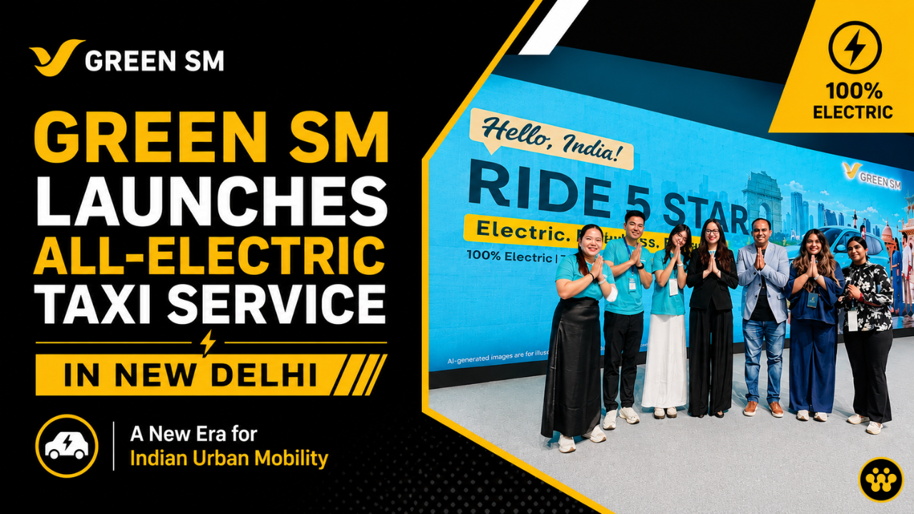 Green SM Launches All-Electric Taxi Service in New Delhi: A New Era for Indian Urban Mobility