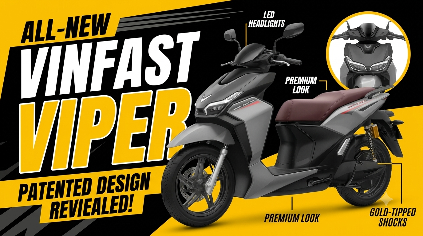 VinFast Patents New Electric Scooter in India: Is the Next-Gen Viper Gearing Up for Launch?