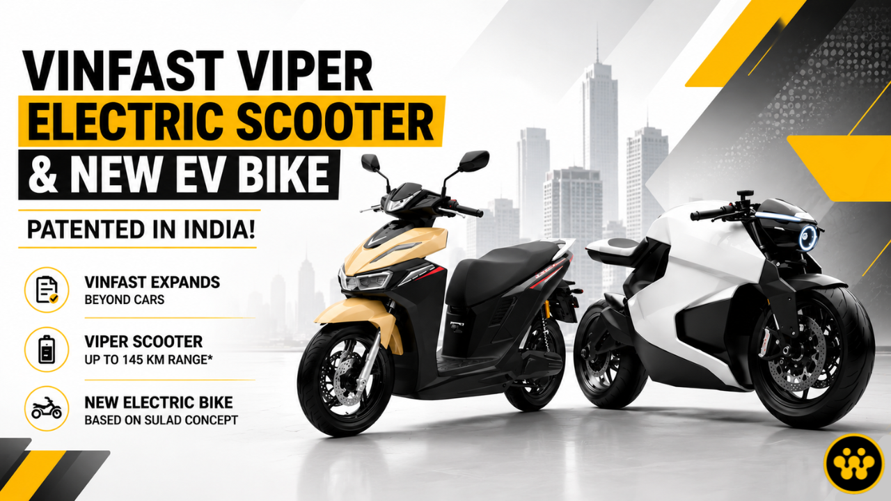 VinFast Viper Electric Scooter Patented in India: Is the Vietnamese EV Giant Preparing Its 2-Wheeler Entry?