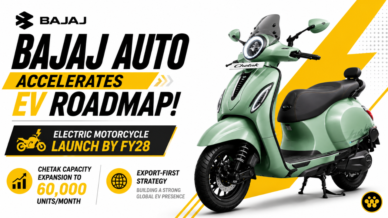 Bajaj Auto Accelerates EV Roadmap: FY28 Electric Motorcycle Launch and Chetak Capacity Expansion
