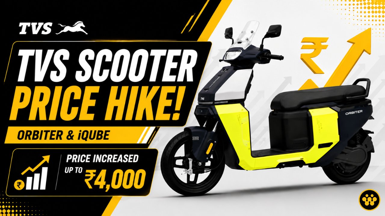 TVS Hikes Electric Scooter Prices: iQube and Orbiter Now Costlier