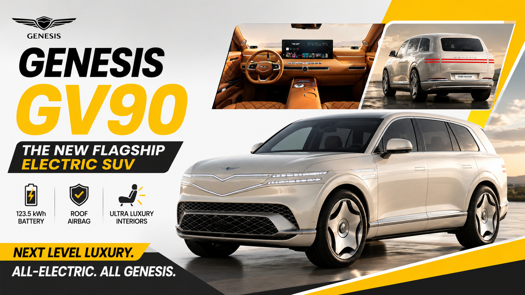 Genesis Unveils the GV90: A 657-HP Electric Flagship Built to Rival the Ultra-Luxury Elite