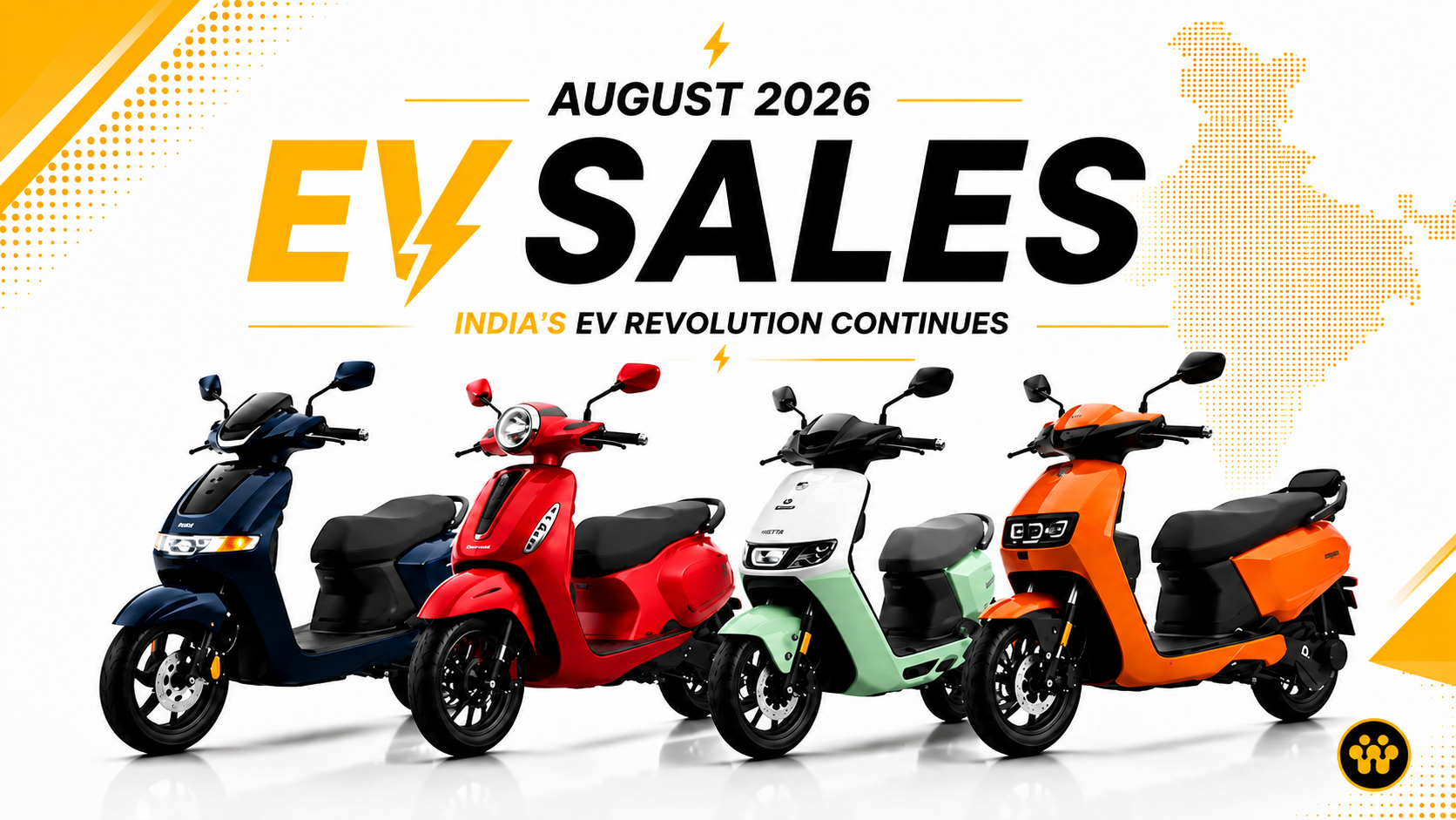 India Electric Two-Wheeler Sales August 2026: TVS Leads While PM E-Drive Subsidy Extension Fuels Demand