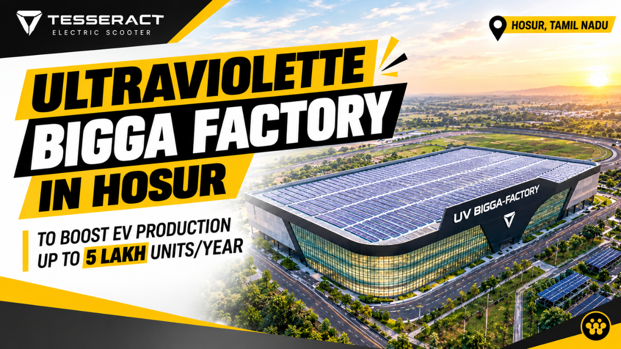 Ultraviolette Announces 'BIGGA' Manufacturing Plant in Hosur to Supercharge EV Production