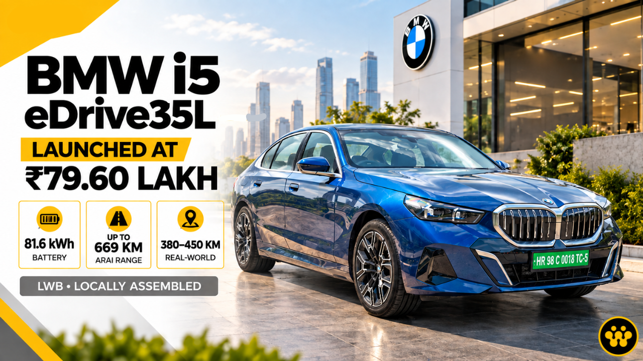 BMW i5 eDrive35L Review: India’s New Electric Luxury Sedan Sets a Benchmarked Price at ₹79.60 Lakh