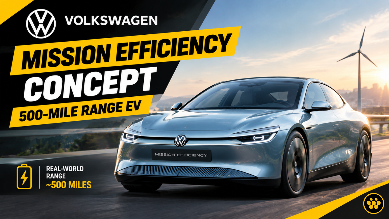 Volkswagen Mission Efficiency Concept Unveiled: The 500-Mile Range Electric Marvel